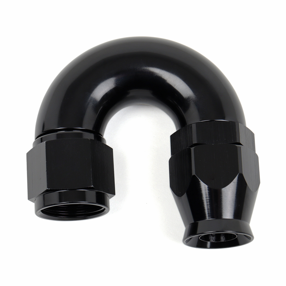 10AN 180 degree full flow hose end